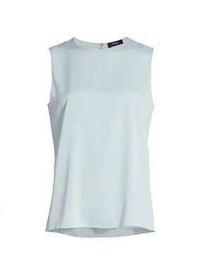 Theory - Sky Blue - Sleeveless Silk Shell Top - Size M
